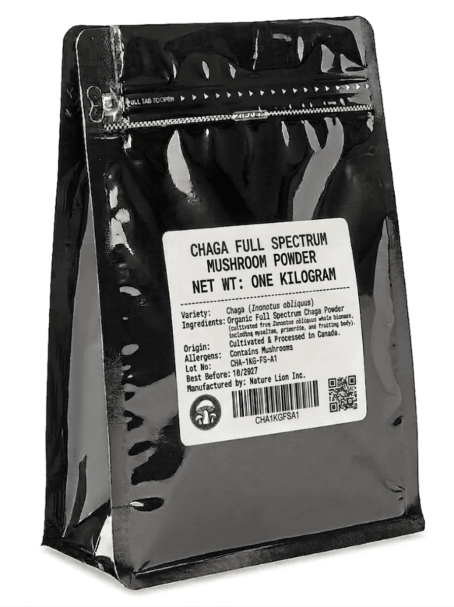 Chaga Mushroom Powder Bulk 1kg - Nature Lion