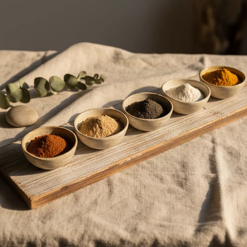 Five mushroom species used in a multi-mushroom blend