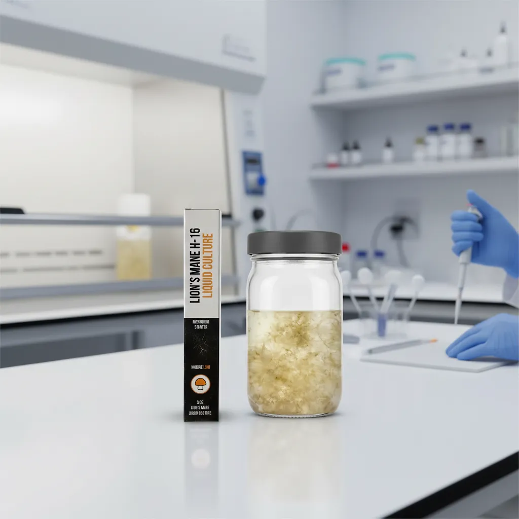Mushroom liquid culture syringes and jars for cultivation