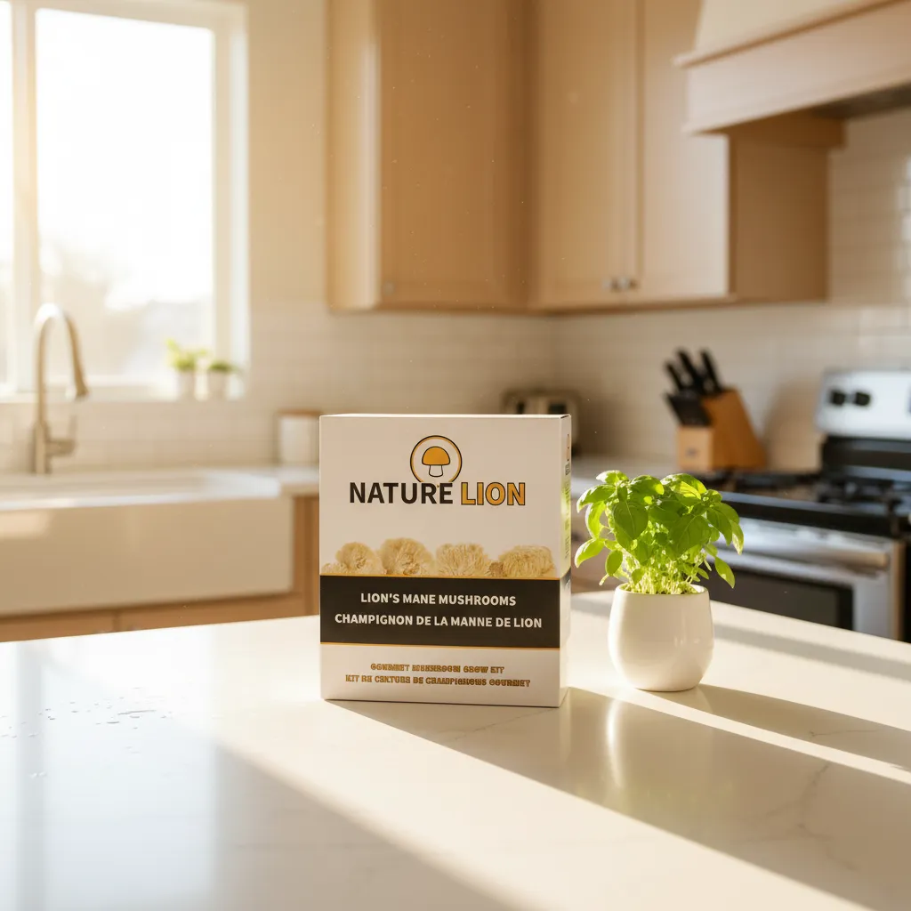 Ready-to-fruit mushroom grow kits from Nature Lion