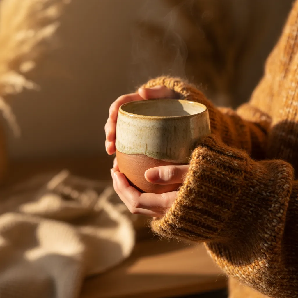 Quiet self-care moment — lion's mane research includes nerve health